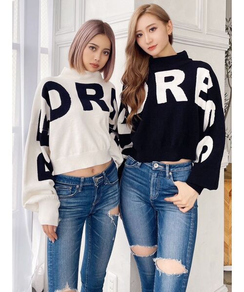 GYDA(ジェイダ)の「REDRESSボトルネックSHORTニットTOPS(ニット/セーター・レディース・ブラック/ベージュ/オフホワイト・FREE)」の7枚目の写真