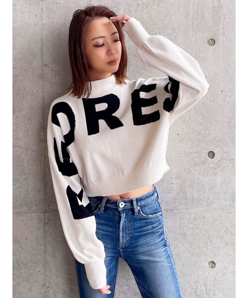 GYDA(ジェイダ)の「REDRESSボトルネックSHORTニットTOPS(ニット/セーター・レディース・ブラック/ベージュ/オフホワイト・FREE)」の21枚目の写真