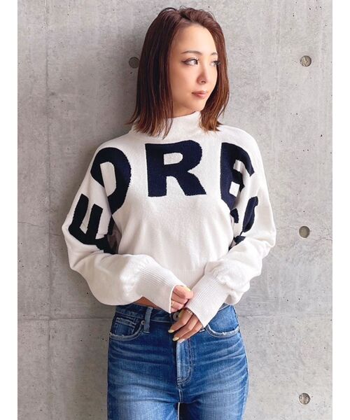 GYDA(ジェイダ)の「REDRESSボトルネックSHORTニットTOPS(ニット/セーター・レディース・ブラック/ベージュ/オフホワイト・FREE)」の22枚目の写真