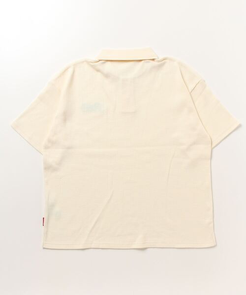 centimeter(センチメーター)の「Waffle Polo Shirt(ポロシャツ・メンズ・ピンク/ブラック/アイボリー・MEDIUM/LARGE/X-LARGE)」の7枚目の写真