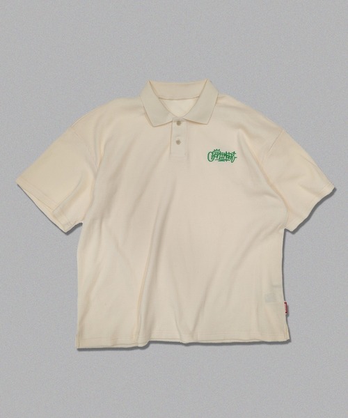 centimeter(センチメーター)の「Waffle Polo Shirt(ポロシャツ・メンズ・ピンク/ブラック/アイボリー・MEDIUM/LARGE/X-LARGE)」の2枚目の写真