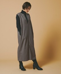 [RASW] キーネックショルダータックジャンパースカート