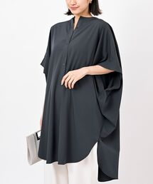 バンドカラードルマンブラウスチュニック