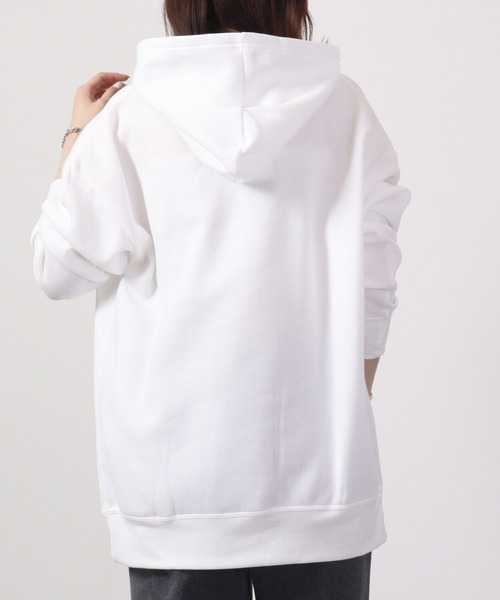 FUNALIVE(ファンアライブ)の「Fleece lining transfer print pullover hoodie / 裏起毛 転写プリント プルオーバーフーディー unisex(パーカー・メンズ・ホワイト/ブラック/ベージュ/ネイビー/ブラウン/杢グレー/ホワイト系/ホワイト系1/ブラック系/ブラック系1・M/L/XL)」の18枚目の写真