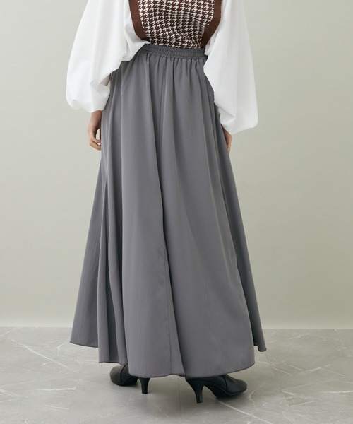 ROSIEE（ロージー）の「ROSIEE ボリュームフレアスカート（スカート・レディース・グレー/ブラック・FREE）」の13枚目の写真