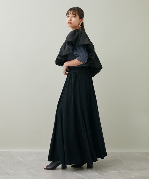 ROSIEE（ロージー）の「ROSIEE ボリュームフレアスカート（スカート・レディース・グレー/ブラック・FREE）」の19枚目の写真