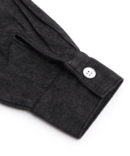 algy（アルジー）の「フリル衿デニムシャツ（シャツ/ブラウス・キッズ・ブラック/ブルー・SMALL/X-SMALL/MEDIUM/XX-SMALL/XXX-SMALL）」の15枚目の写真