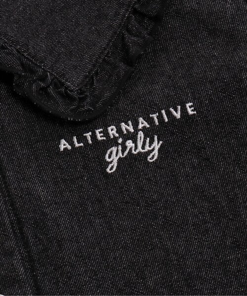 algy（アルジー）の「フリル衿デニムシャツ（シャツ/ブラウス・キッズ・ブラック/ブルー・SMALL/X-SMALL/MEDIUM/XX-SMALL/XXX-SMALL）」の12枚目の写真