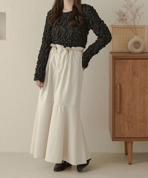 Ambre Neige(アンブルネージュ)の「ランダムシャーリングトップス/【WEB/EC限定商品】(Tシャツ/カットソー・レディース・ブラック/ベージュ/アイボリー・FREE)」の18枚目の写真