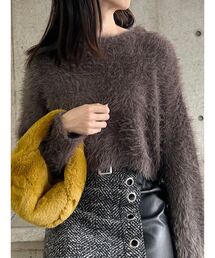 MURUA | クロップトシャギーニット(ニット/セーター)