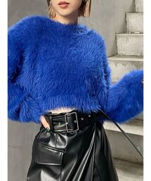 MURUA | クロップトシャギーニット(ニット/セーター)