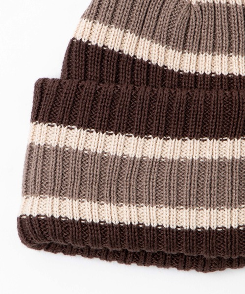 WEGO（ウィゴー）の「WEGO/リブショートビーニー（ニットキャップ/ビーニー・メンズ・ブラウン系その他5/ブラック系その他5・FREE）」の7枚目の写真