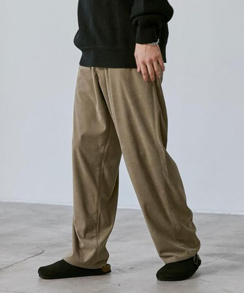 coen(コーエン)の「ルーズシルエットコーデュロイバギーパンツ(その他パンツ・メンズ・ブラック/ベージュ・S/M/L/XL)」の2枚目の写真