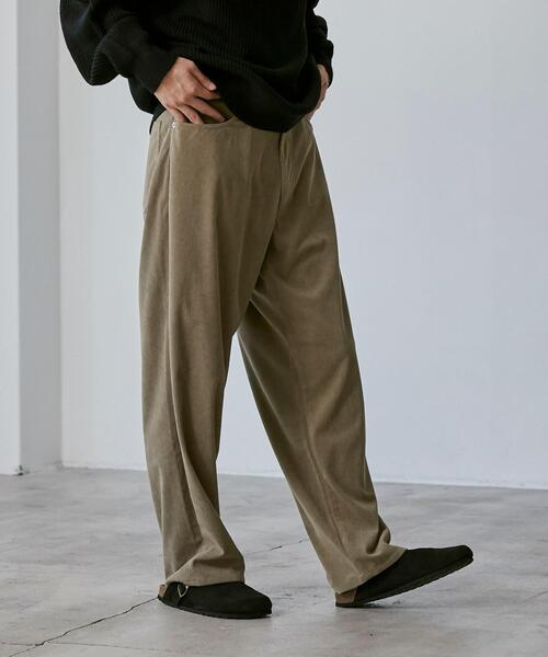 coen(コーエン)の「ルーズシルエットコーデュロイバギーパンツ(その他パンツ・メンズ・ブラック/ベージュ・S/M/L/XL)」の3枚目の写真