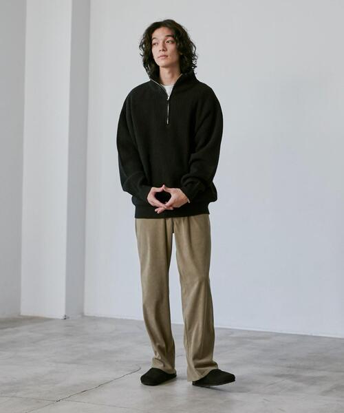 coen(コーエン)の「ルーズシルエットコーデュロイバギーパンツ(その他パンツ・メンズ・ブラック/ベージュ・S/M/L/XL)」の4枚目の写真