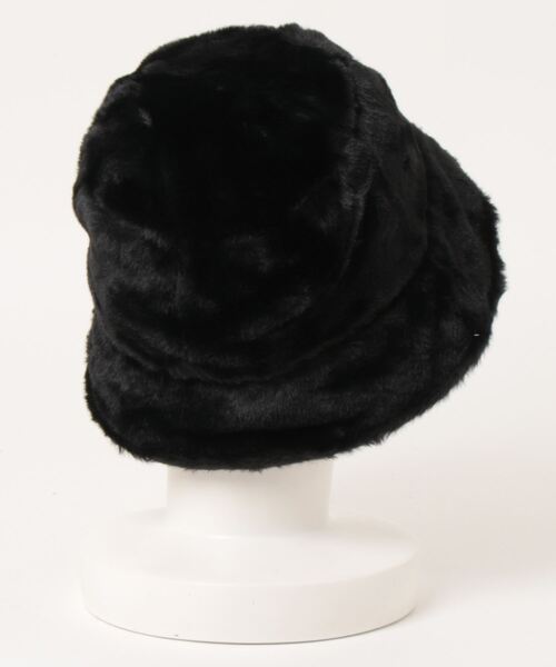 BEN DAVIS(ベンデイビス)の「《BEN DAVIS》FUR BUCKET HAT(ハット・レディース・オフホワイト/ブラック/ベージュ・FREE)」の4枚目の写真