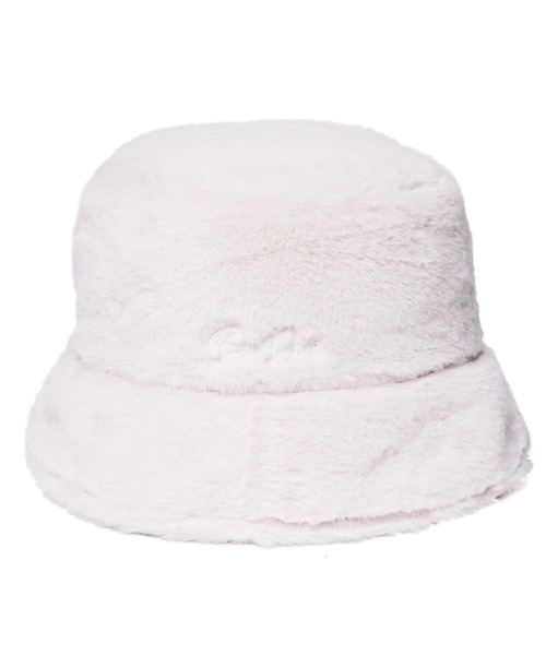 BEN DAVIS(ベンデイビス)の「《BEN DAVIS》FUR BUCKET HAT(ハット・レディース・オフホワイト/ブラック/ベージュ・FREE)」の1枚目の写真
