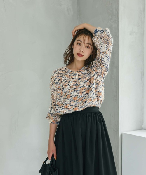 Edit Sheen(エディットシーン)の「ミックスカラーニット(ニット/セーター・レディース・ピンク/ネイビー・M)」の17枚目の写真