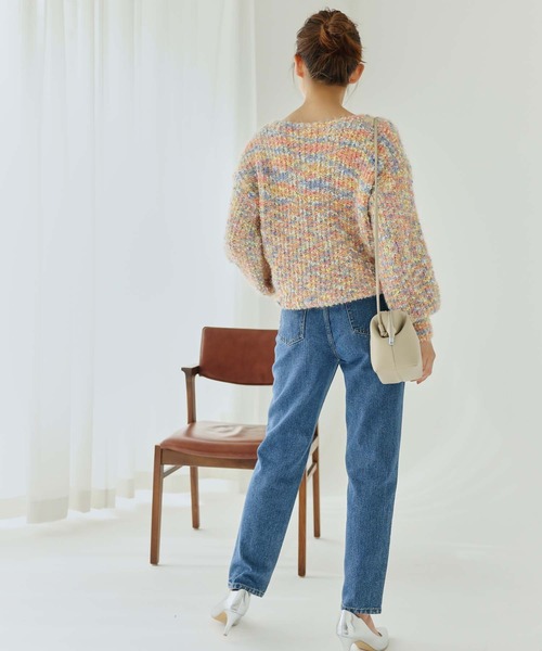 Edit Sheen(エディットシーン)の「ミックスカラーニット(ニット/セーター・レディース・ピンク/ネイビー・M)」の14枚目の写真