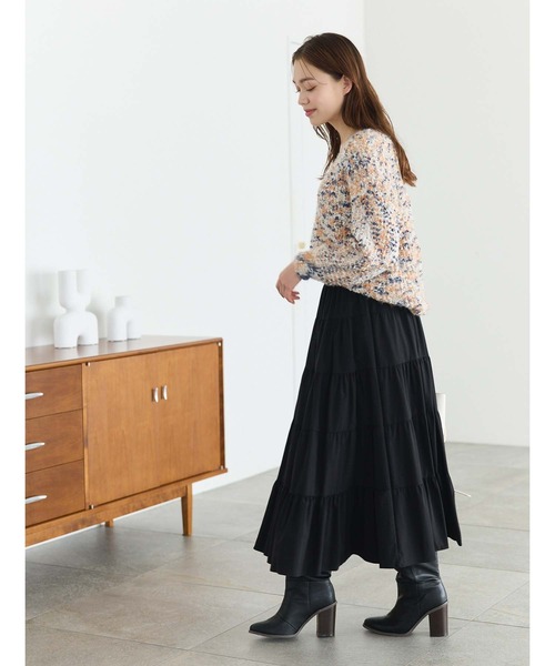 Edit Sheen(エディットシーン)の「ミックスカラーニット(ニット/セーター・レディース・ピンク/ネイビー・M)」の5枚目の写真