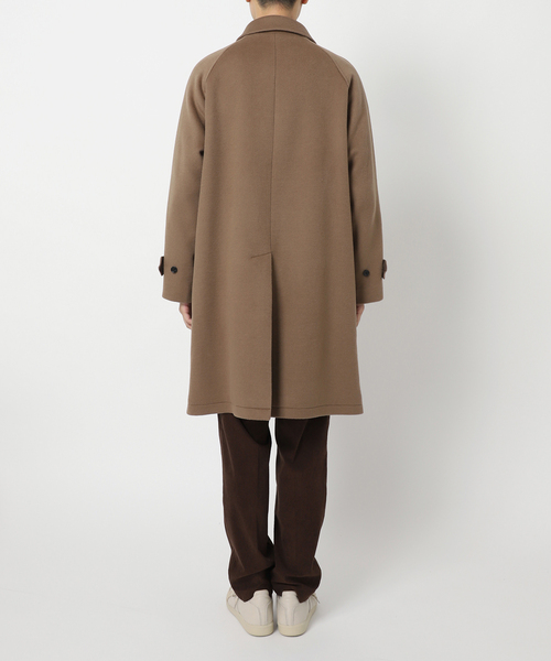 417 EDIFICE(フォーワンセブンエディフィス)の「Wool mix / ウールミックス マックコート(ステンカラーコート・メンズ・ネイビー/ベージュ/グレー・SMALL/MEDIUM/LARGE)」の14枚目の写真