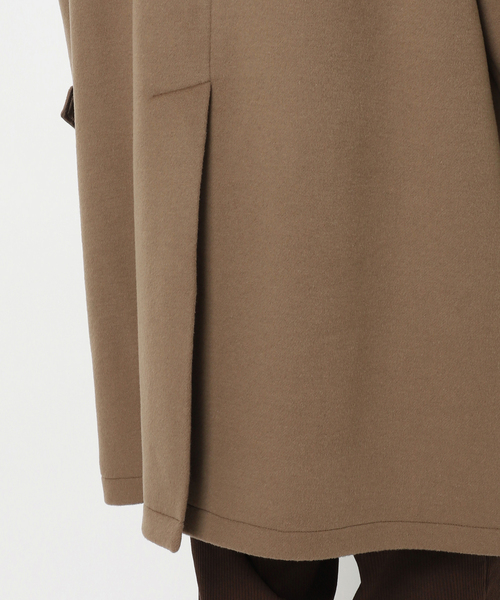 417 EDIFICE(フォーワンセブンエディフィス)の「Wool mix / ウールミックス マックコート(ステンカラーコート・メンズ・ネイビー/ベージュ/グレー・SMALL/MEDIUM/LARGE)」の16枚目の写真