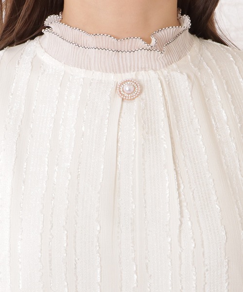 Lace Ladies(レースレディース)の「パール付きメロウフリルハイネックブラウス(シャツ/ブラウス・レディース・アイボリー・L/XL/S/M)」の14枚目の写真