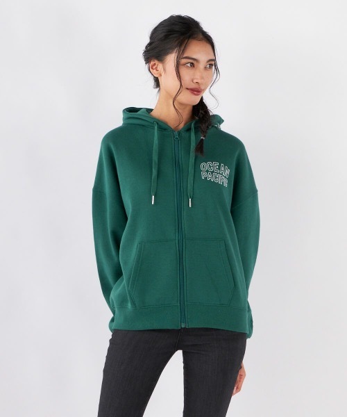 OP:オーピー】レディースプリントフルジップパーカー（パーカー