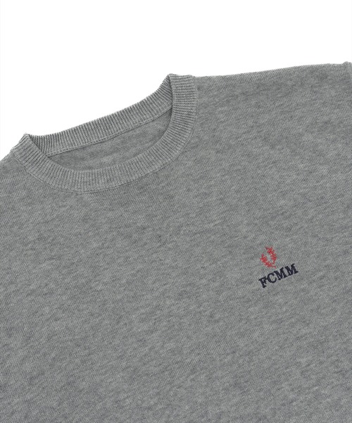 FCMM(エフシーエムエム)の「【日本限定アイテム】LEAF LOGO KNIT SWEATER/リーフロゴニットセーター(ニット/セーター・メンズ・チャコールグレー/ライトイエロー/ネイビー・LARGE/MEDIUM)」の14枚目の写真