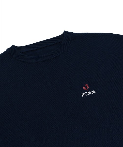 FCMM(エフシーエムエム)の「【日本限定アイテム】LEAF LOGO KNIT SWEATER/リーフロゴニットセーター(ニット/セーター・メンズ・チャコールグレー/ライトイエロー/ネイビー・LARGE/MEDIUM)」の11枚目の写真