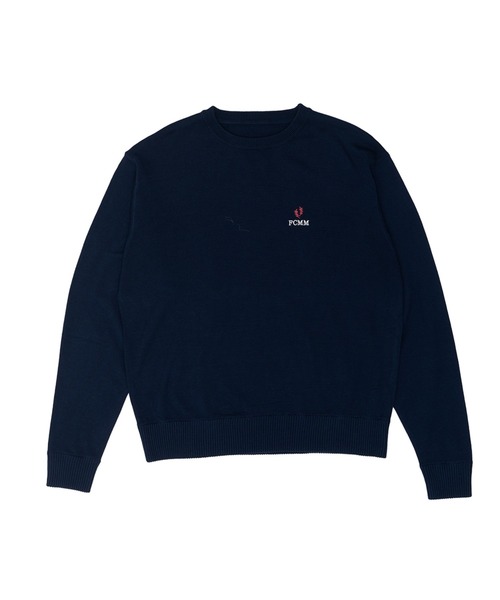 FCMM(エフシーエムエム)の「【日本限定アイテム】LEAF LOGO KNIT SWEATER/リーフロゴニットセーター(ニット/セーター・メンズ・チャコールグレー/ライトイエロー/ネイビー・LARGE/MEDIUM)」の10枚目の写真
