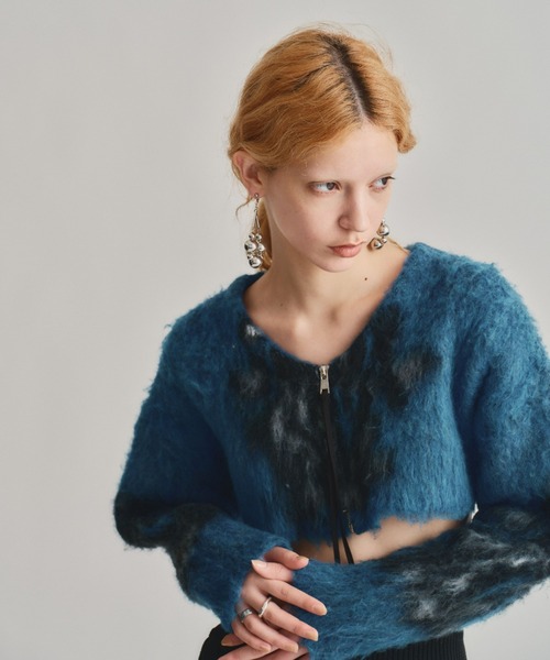 led.tokyo（レッドトウキョウ）の「【led.tokyo】MOHAIR LYCAON KNIT（ニット/セーター・レディース・ブラウン/ブルー・FREE）」の17枚目の写真