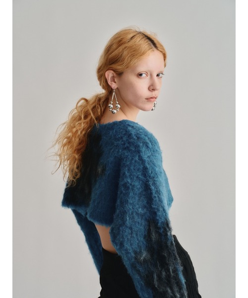 led.tokyo（レッドトウキョウ）の「【led.tokyo】MOHAIR LYCAON KNIT（ニット/セーター・レディース・ブラウン/ブルー・FREE）」の21枚目の写真