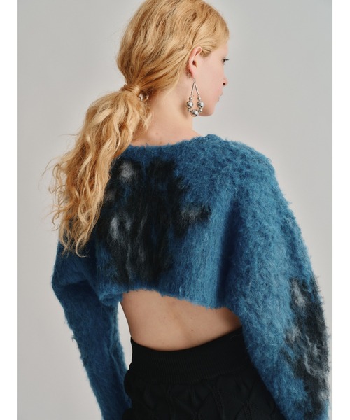 led.tokyo（レッドトウキョウ）の「【led.tokyo】MOHAIR LYCAON KNIT（ニット/セーター・レディース・ブラウン/ブルー・FREE）」の12枚目の写真