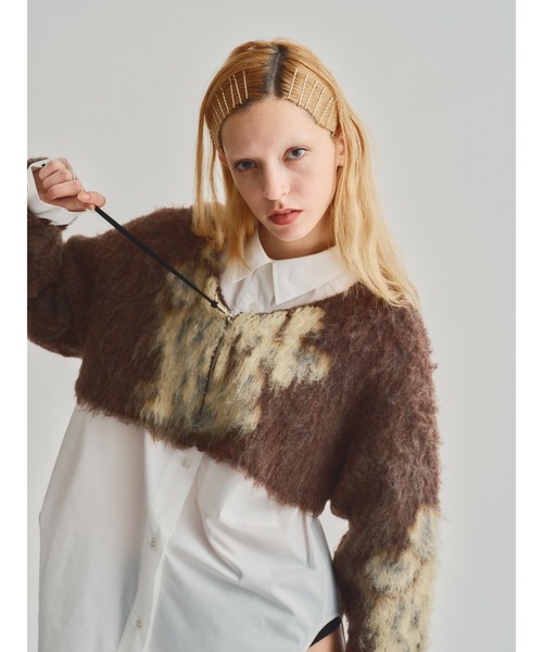 led.tokyo（レッドトウキョウ）の「【led.tokyo】MOHAIR LYCAON KNIT（ニット/セーター・レディース・ブラウン/ブルー・FREE）」の20枚目の写真