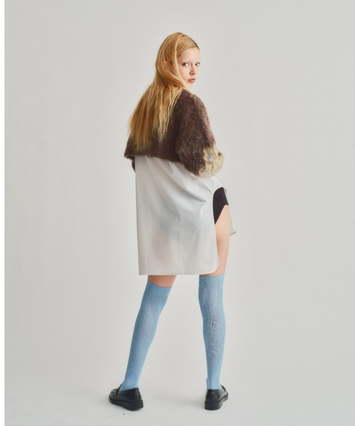 led.tokyo（レッドトウキョウ）の「【led.tokyo】MOHAIR LYCAON KNIT（ニット/セーター・レディース・ブラウン/ブルー・FREE）」の3枚目の写真