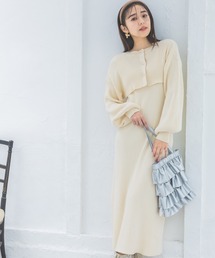 mysty woman | マルチWAYパールボタンワンピース　987663(ワンピース)