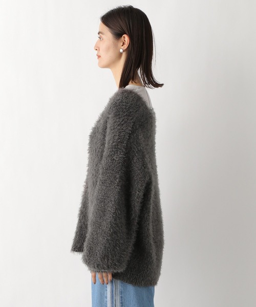 LEPSIM（レプシィム）の「5ゲージアソートフェザーVプルオーバー　987492（ニット/セーター・レディース・ブルー/チャコールグレー/グレー・FREE）」の20枚目の写真