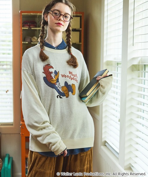 HYSTERIC GLAMOUR ウッディ・ウッドペッカー ニット HYSTERIC GLAMOUR（ヒステリックグラマー）の「WW/WOODY