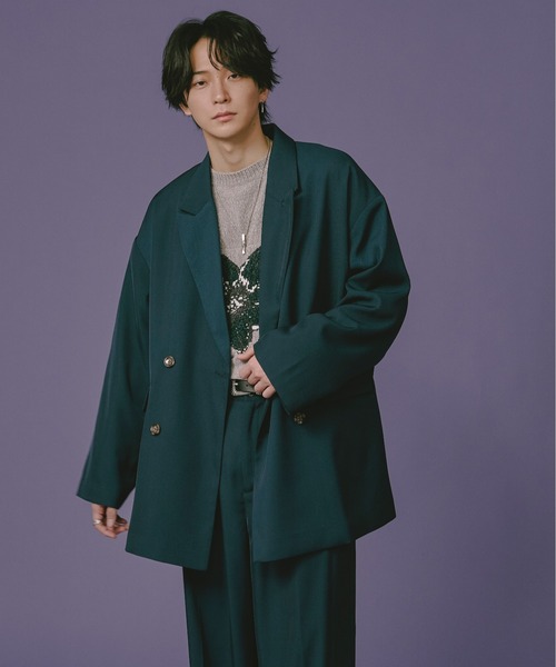 Ellno Loset(エルノロゼット)の「テーラードジャケット(テーラードジャケット・メンズ・ブルーグリーン・LARGE)」の11枚目の写真