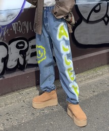 Alley by w closet | 【Alley】ロゴプリントデニム(デニムパンツ)