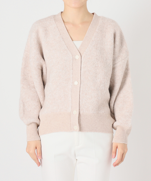 Noble（ノーブル）の「ミックスブークレーニットカーディガン（カーディガン/ボレロ・レディース・ブルー/ベージュ・FREE）」の19枚目の写真