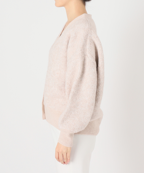 Noble（ノーブル）の「ミックスブークレーニットカーディガン（カーディガン/ボレロ・レディース・ブルー/ベージュ・FREE）」の20枚目の写真