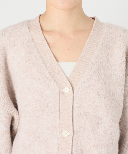 Noble（ノーブル）の「ミックスブークレーニットカーディガン（カーディガン/ボレロ・レディース・ブルー/ベージュ・FREE）」の22枚目の写真
