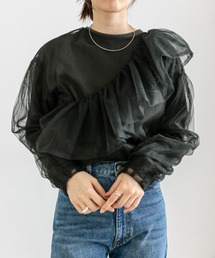 mystic | 衿付チュールブラウス(シャツ/ブラウス)