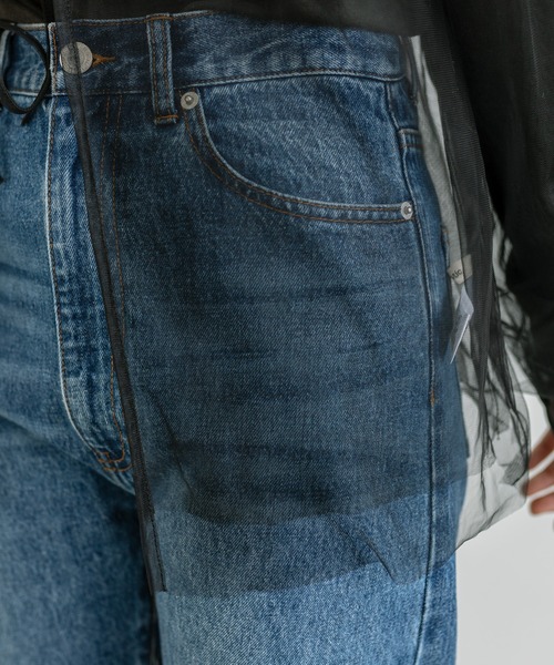 mystic（ミスティック）の「衿付チュールブラウス（シャツ/ブラウス・レディース・アイボリー/ブラック・FREE）」の22枚目の写真