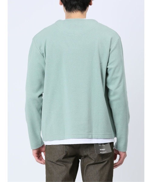 m.f.editorial（エムエフエディトリアル）の「m.f.エディトリアル メンズ ダブルフェイス キーネック長袖Tシャツ（Tシャツ/カットソー・メンズ・ネイビー/グリーン系その他・X-LARGE/MEDIUM/LARGE）」の21枚目の写真