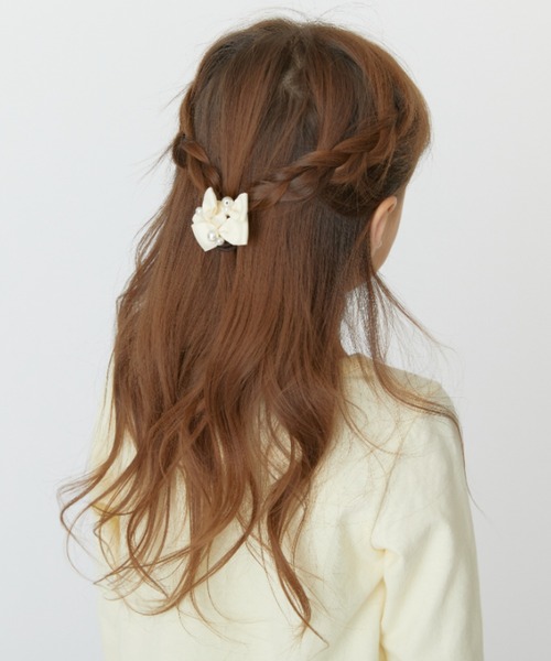 HAKKA KIDS（ハッカキッズ）の「リボンモチーフヘアゴム（ヘアゴム・キッズ・ピンク/キナリ・FREE）」の4枚目の写真