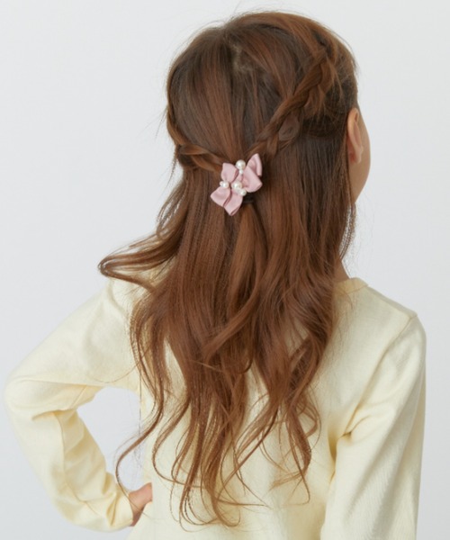 HAKKA KIDS（ハッカキッズ）の「リボンモチーフヘアゴム（ヘアゴム・キッズ・ピンク/キナリ・FREE）」の5枚目の写真
