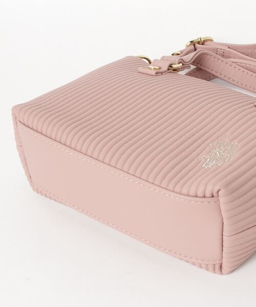 U.S. POLO ASSN.（ユーエスポロアッスン）の「【U.S. POLO ASSN.】プリーツ　ミニトート ショルダーバッグ（ショルダーバッグ・レディース・ピンク/ブラック/グレー/ホワイト・FREE）」の13枚目の写真
